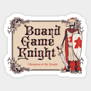 Board Game Knight Plaque Shirt Sticker